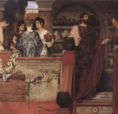 Alma-Tadema, Sir Lawrence Hadrian Vistiting a Romano-British Pottery (mk23) Sweden oil painting art